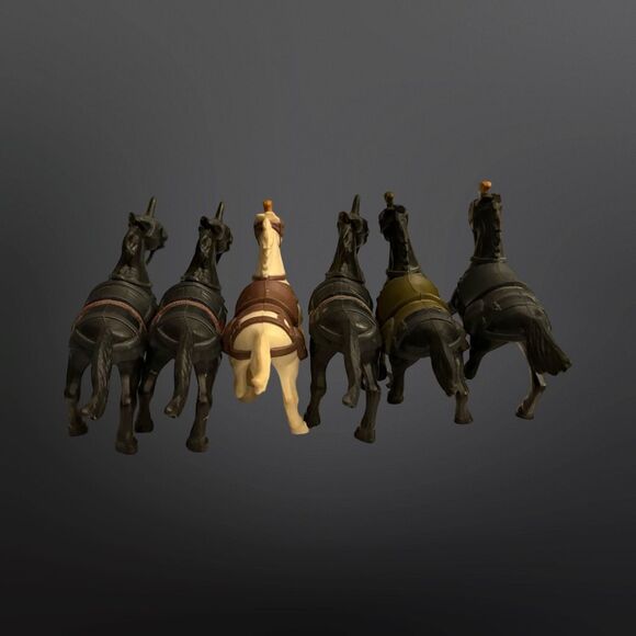 6 Vintage 1988 Willow Tonka Horses GENERAL KAEL & NOCKMAAR WARRIOR Figures B23 - Picture 2 of 9